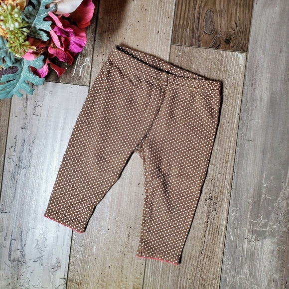 Child of Mine made by Carter's Brown Polka Dot Baby Girl Leggings Size 3-6m NWOT - Picture 5 of 9
